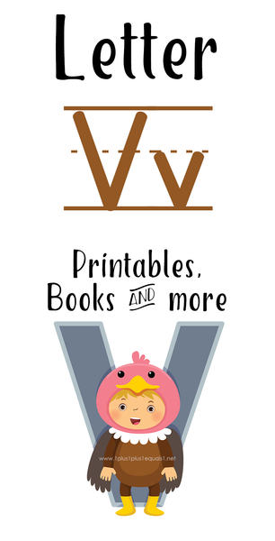 Letter V Printables, Books, & More