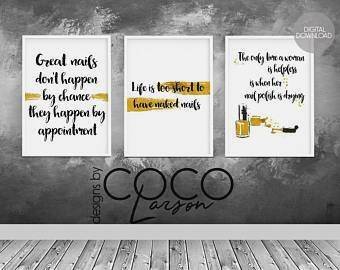 Nice Black And Gold Wall Decor