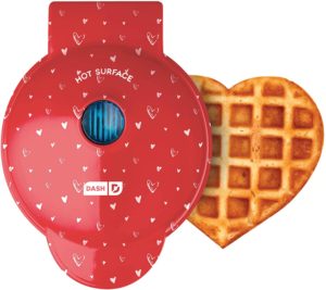 Mini heart waffle iron