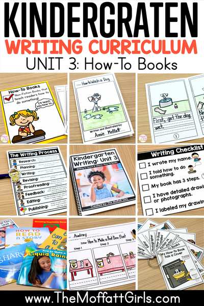 Kindergarten Writing: How-To Books Unit of Study