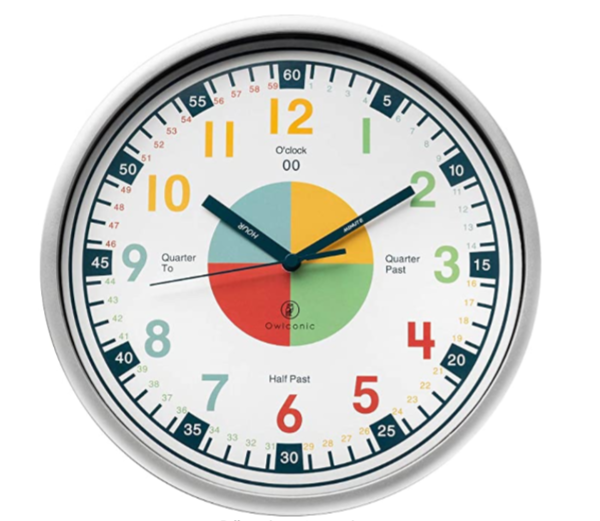 Telling time teaching clock