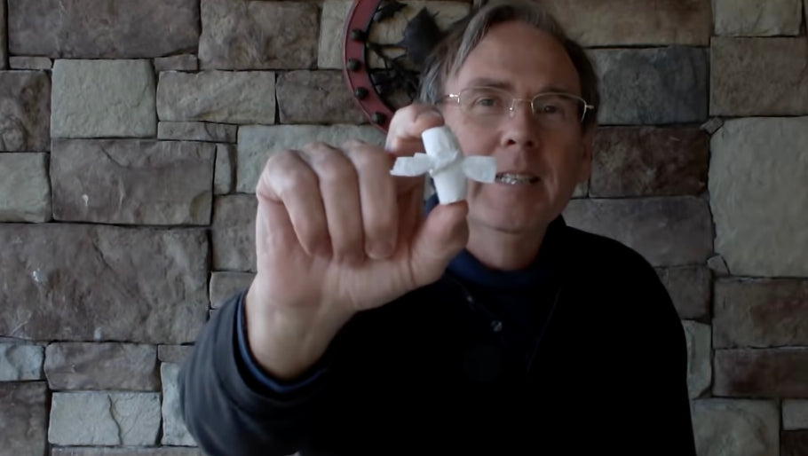 How to fold a plastic shopping bag the right way