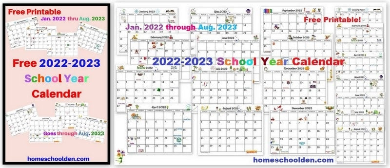 Free 2022-2023 Calendar Printable
