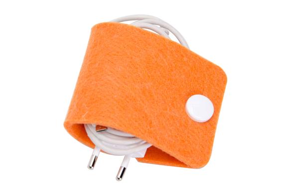 Cable Band, cable organizer,Felt cord keeper, Cable manager, Headphone organizer, Cord catch, Earphone holder, Felt cable holder, by SenamonBagOrganizer
