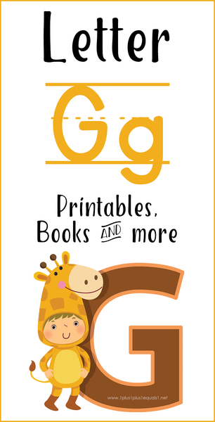 Letter G Printables, Books, and More