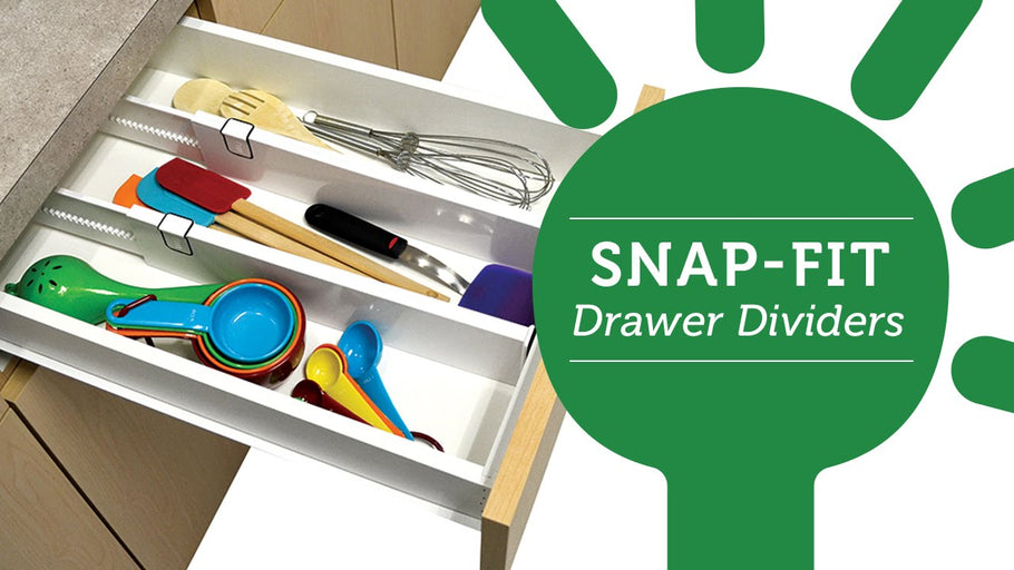 Organize your kitchen drawers with easy install Drawer Dividers by BulbHead (4 years ago)