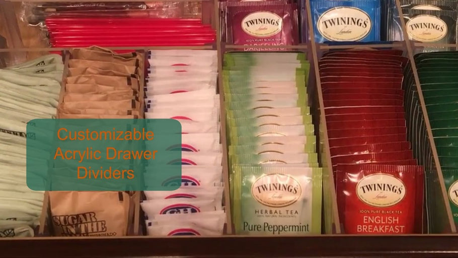 Adjustable Acrylic Drawer Dividers | Product Review by TheQueensCabinet (4 years ago)