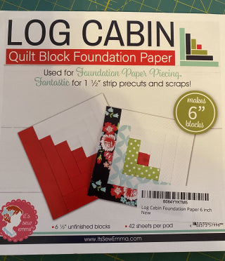 Log Cabin Paper Piecing with Honey Buns