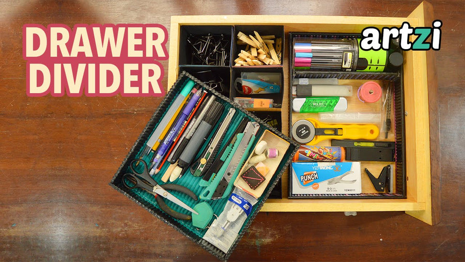 Drawer divider :: Organizing my Drawer by artzi crafts (4 years ago)