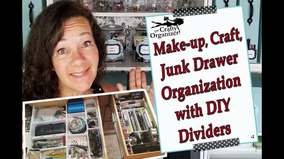 Make-up / Craft / Junk Drawer Organization with DIY Dividers by The Crafty Organizer (8 months ago)