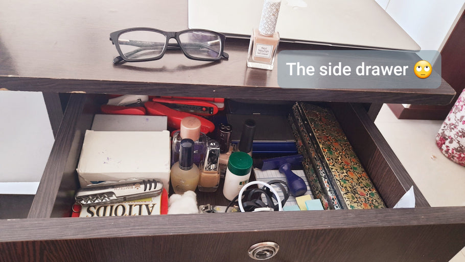 The side drawer is the culprit