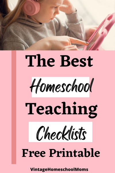 Homeschool Teaching Checklist | Replay