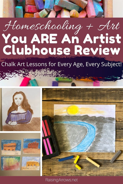 How to Add Art into Your Homeschool Lessons – You ARE An Artist Clubhouse Review