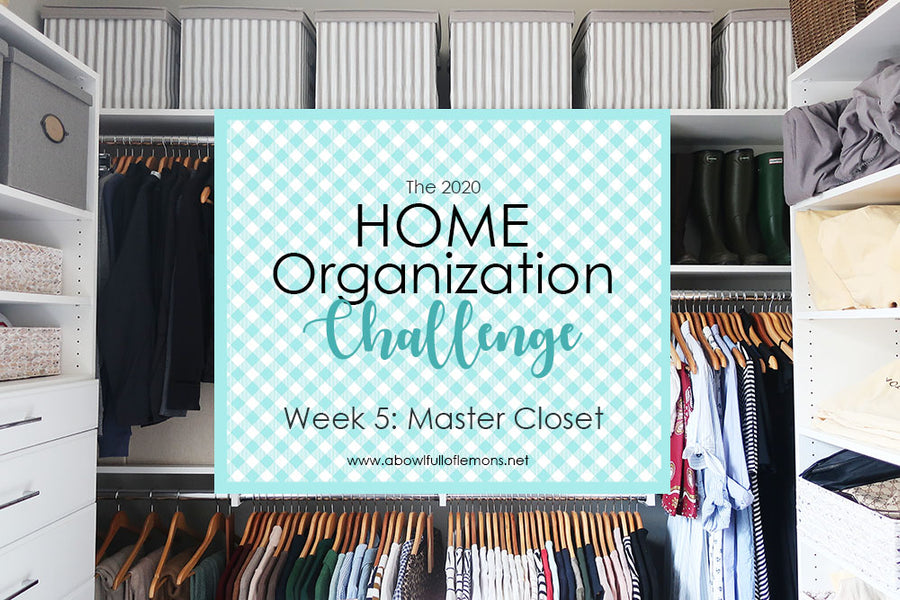 2020 Home Organization Challenge: Week 5 Master Closet