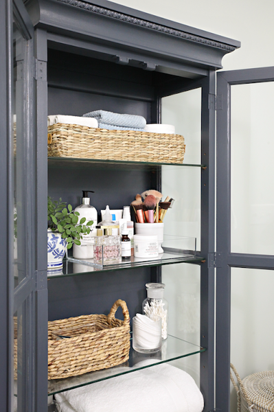Before & After: From Tired Cabinet to Bathroom Storage