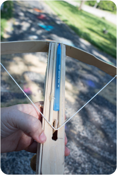Paint Stirrer Crossbows and Popsicle Stick Catapults: Homeschool STEM with Rubber Band Engineer