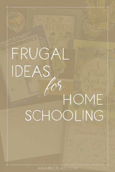 Frugal Ideas for Homeschooling (& free printable book budget sheet!)