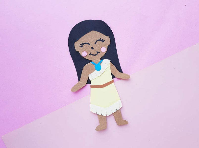 Pocahontas Paper Doll Craft With Printable Template