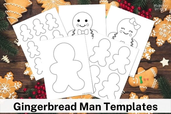 Free Printable Gingerbread Man Templates and Coloring Pages