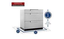 Load image into Gallery viewer, Outdoor Kitchen Stainless Steel 3-Drawer Cabinet