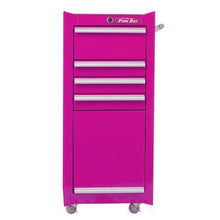 Load image into Gallery viewer, Heavy duty the original pink box pb1804r 16 inch 4 drawer 18g steel rolling tool salon cart with bulk storage pink