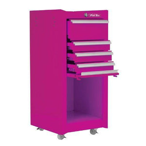 Explore the original pink box pb1804r 16 inch 4 drawer 18g steel rolling tool salon cart with bulk storage pink
