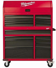 Load image into Gallery viewer, Explore heavy duty drawer 16 tool chest 46 in and rolling cabinet set red and black personal valuables storage drawer with separate lock in the tool chest
