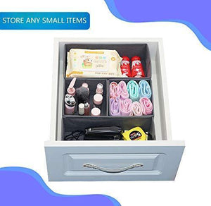 Featured onlyeasy foldable cloth storage box closet dresser drawer organizer cube basket bins containers divider with drawers for scarves underwear bras socks ties 6 pack linen like grey mxdcb6p