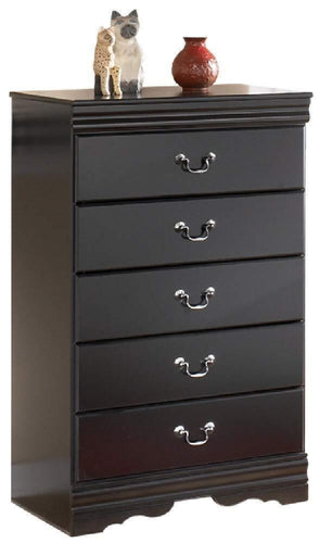 On amazon ashley furniture signature design huey vineyard chest of drawers 5 drawers vintage casual louis philippe styling black