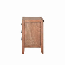 Load image into Gallery viewer, Storage scott living auburn white washed natural finish nightstand with 3 drawers