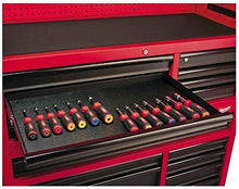 Load image into Gallery viewer, Discover heavy duty drawer 16 tool chest 46 in and rolling cabinet set red and black personal valuables storage drawer with separate lock in the tool chest