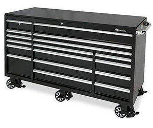 Cheap montezuma tool box 72 17 drawer roller cabinet with 18 gauge steel construction black powder coat finish bk7217mz