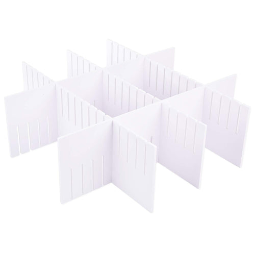 E-BAYKER Drawer Organizer, Drawer Dividers, DIY Arbitrary Splicing Sub-Grid Household Storage Spacer Finishing Shelves for Home Tidy Closet & Desk Makeup Socks Underwear Scarves-5.7x17.7in (5 Pack)