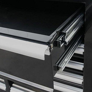 Exclusive montezuma tool box 72 17 drawer roller cabinet with 18 gauge steel construction black powder coat finish bk7217mz