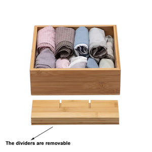 Discover the gobam tie and belt organizer box closet underwear storage box drawer divider for bras briefs socks and mens accessories compartments of 12 natural bamboo