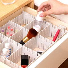 Load image into Gallery viewer, Order now shineme drawer organizer 24pcs diy plastic drawer dividers household storage shineme thickening housing spacer sub grid finishing shelves for home tidy closet stationary makeup socks organizer