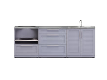 Load image into Gallery viewer, Outdoor Kitchen Aluminum 3 Piece Cabinet Set