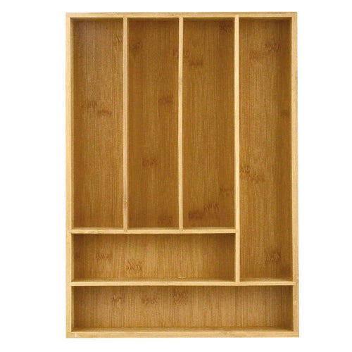 Results organic bamboo utility drawer heim concept 6 slot organizer cutlery tray layout for utensils utility accessories storage