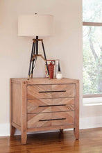 Load image into Gallery viewer, Shop for scott living auburn white washed natural finish nightstand with 3 drawers