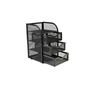 Order now mind reader mini desk supplies office supplies organizer 3 drawers 1 top shelf black