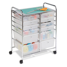 Load image into Gallery viewer, Shop honey can do rolling storage cart and organizer with 12 plastic drawers