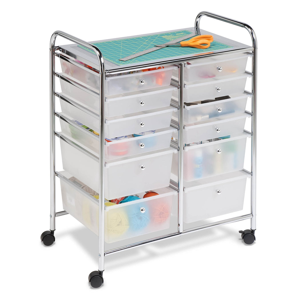 Shop honey can do rolling storage cart and organizer with 12 plastic drawers