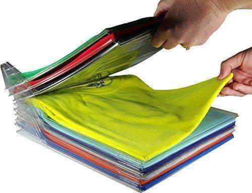 Ezstax Closet Organizer And Shirt Folder | Regular Size, 20-Pack